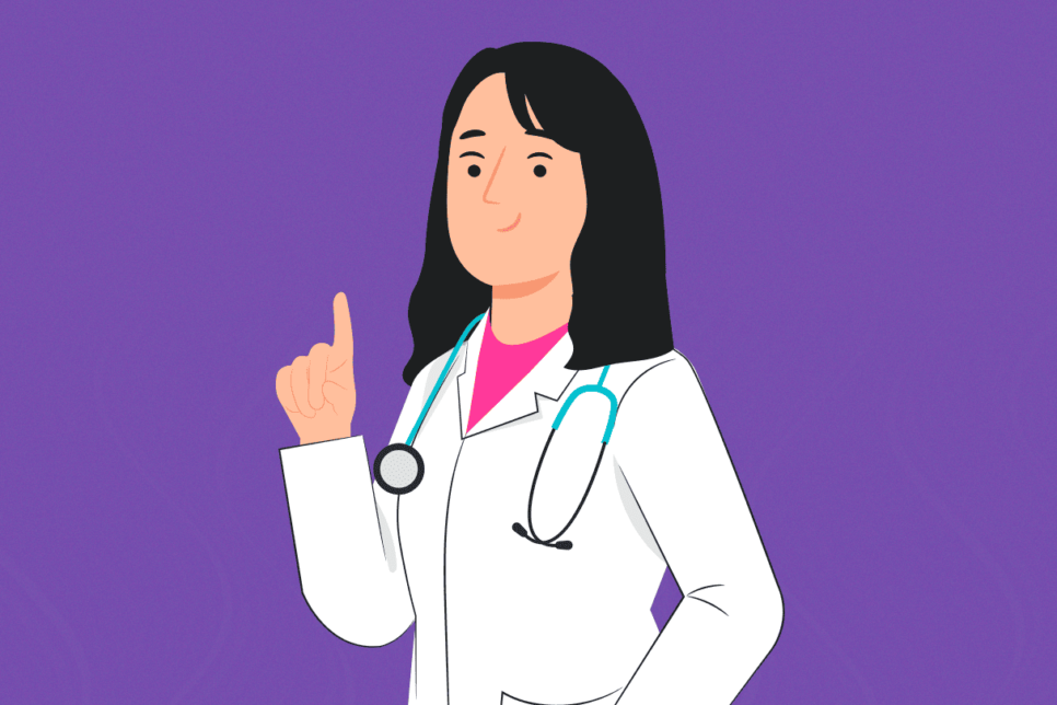Vector de doctora